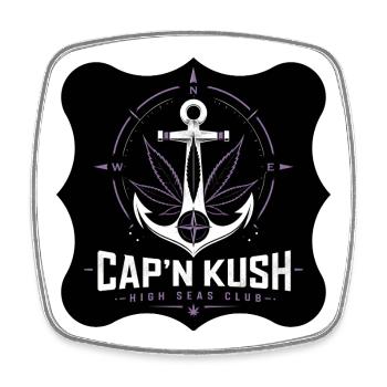 SailorsYarn | High Seas Club by Cap ́nKush - Square fridge magnet - white - Front