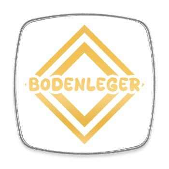 Berufung Bodenleger - Viereckiger Kühlschrankmagnet - Weiß - Vorne