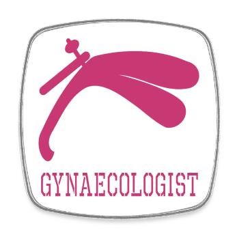 Gynaecologist - Square fridge magnet - white - Front