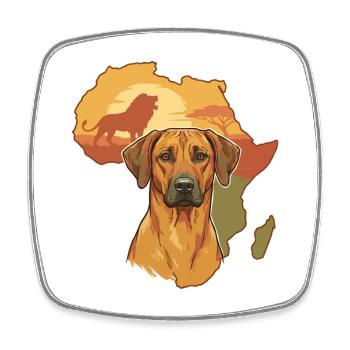 Rhodesian Ridgeback  - Viereckiger Kühlschrankmagnet - Weiß - Vorne