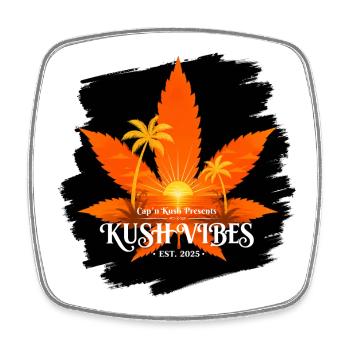 Kush Vibes | Sailorsyarn par Cap ́nKush - Magnet carré - blanc - Devant