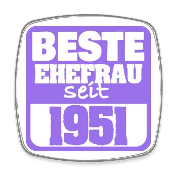 Verliebt 1951 - Viereckiger Kühlschrankmagnet - Weiß - Vorne