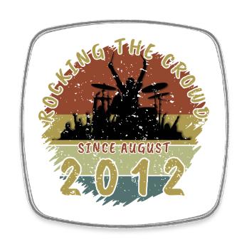 14e anniversaire Faire vibrer la foule DRM 08/2012 - Magnet carré - blanc - Devant