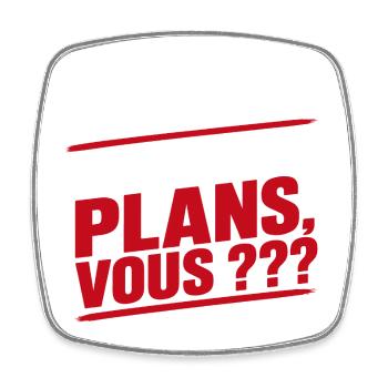 Un Plan B Vous Avez Des Plans, Vous Humour Meme - Magnet carré - blanc - Devant