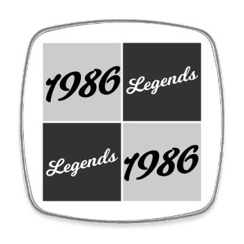 Collage de scénarios Legends 1986 - Magnet carré - blanc - Devant