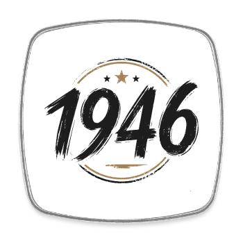 Année de naissance sport 1946 - Magnet carré - blanc - Devant