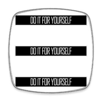 Do It For Yourself Inspirierend Selbstliebe Zitat - Viereckiger Kühlschrankmagnet - Weiß - Vorne
