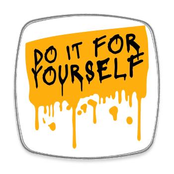 Do It For Yourself Inspirierend Selbstliebe Zitat - Viereckiger Kühlschrankmagnet - Weiß - Vorne