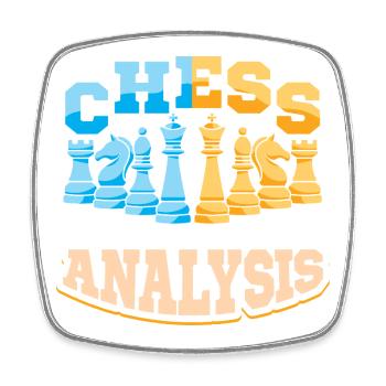Échiquier des joueurs d’échecs - Magnet carré - blanc - Devant