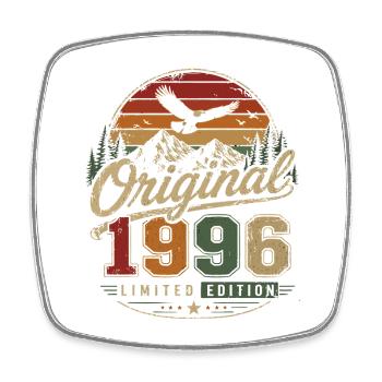 1996 Vintage Born Retro Vintage Anniversaire - Magnet carré - blanc - Devant