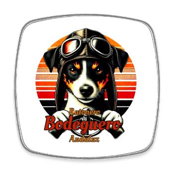 Bodeguero_Pilot - Viereckiger Kühlschrankmagnet - Weiß - Vorne