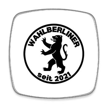 Wahlberliner Seit 2023 - Berlin Umzug Geschenk - Viereckiger Kühlschrankmagnet - Weiß - Vorne
