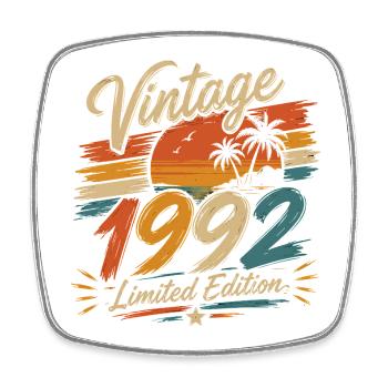 Anniversaire 33 Ans | Millésime 1992 Cadeau 1992 - Magnet carré - blanc - Devant