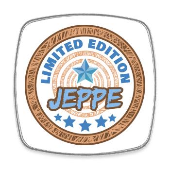 Jeppe en tant qu’expression - Magnet carré - blanc - Devant