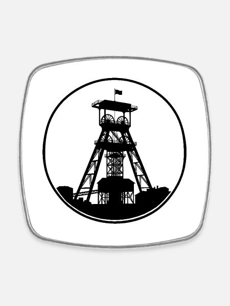 Région de la Ruhr : Nous venons du Pott ! - Magnet carré - blanc