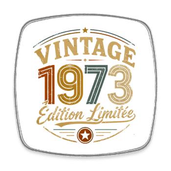 Vintage 1973 Édition Limitée - Magnet carré - blanc - Devant