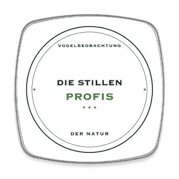 Die stillen Profis der Vogelbeobachtung - Viereckiger Kühlschrankmagnet - Weiß - Vorne