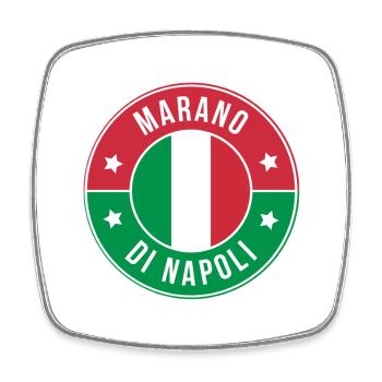 Marano di Napoli Round Emblem - Square fridge magnet - white - Front