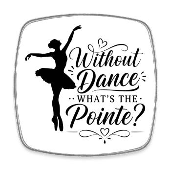 Cadeau pour danseur de ballet et professeur de ballet - Magnet carré - blanc - Devant