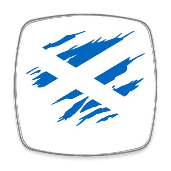 Scotland Scottish Flag - Square fridge magnet - white - Front
