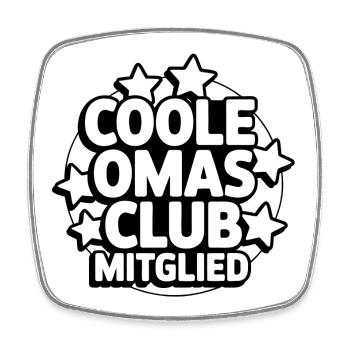 Coole Omas Club - Viereckiger Kühlschrankmagnet - Weiß - Vorne
