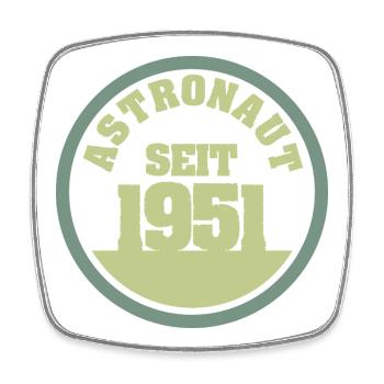 1951 - Square fridge magnet - white - Front