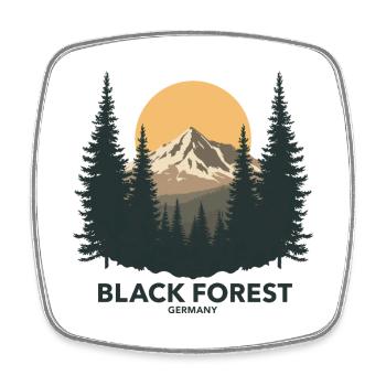 Schwarzwald Black Forest Heritage Badge - Square fridge magnet - white - Front