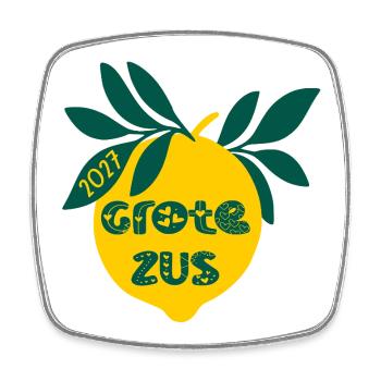 Annonce du bébé 2027 - Magnet carré - blanc - Devant