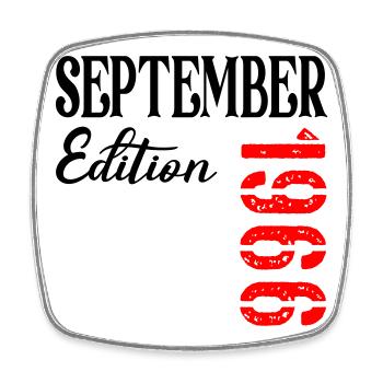 60e anniversaire septembre 1966 - Magnet carré - blanc - Devant