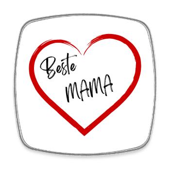 Meilleure maman - Magnet carré - blanc - Devant
