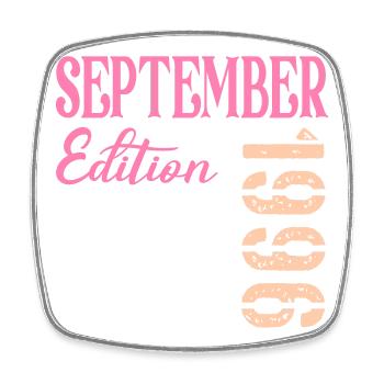 Birthday September 1996 - Square fridge magnet - white - Front