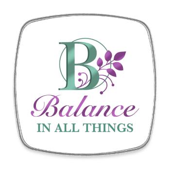 Balance_ _all_the_time - Magnet carré - blanc - Devant