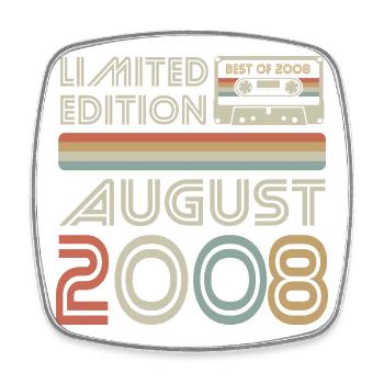 Kassette | Best of August 2008 | Limited Edition - Viereckiger Kühlschrankmagnet - Weiß - Vorne