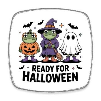 Halloween - Viereckiger Kühlschrankmagnet - Weiß - Vorne