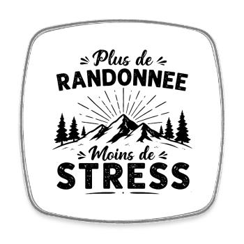 Plus de randonnée humour randonneur cadeau - Magnet carré - blanc - Devant