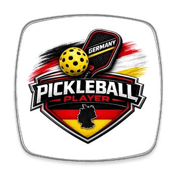 Pickleball GERMANY - Square fridge magnet - white - Front