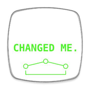 Port Forwarding Change Me IT Humor Nerd Geschenk++ - Viereckiger Kühlschrankmagnet - Weiß - Vorne