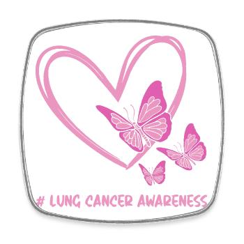 Cancer du poumon Cancer survivant du cancer Cancer Est une odeur - Magnet carré - blanc - Devant