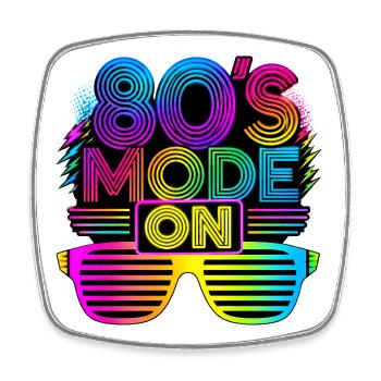 C’est mon costume des années 80 - Magnet carré - blanc - Devant