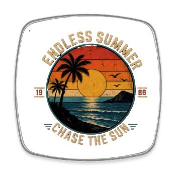 Endless Summer - Chase The Sun 1986 - Viereckiger Kühlschrankmagnet - Weiß - Vorne