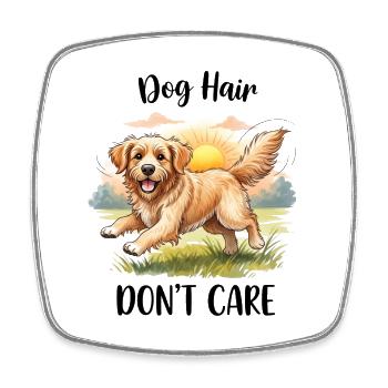 Golden Retriever Hundehaare kümmern sich nicht um Design - Viereckiger Kühlschrankmagnet - Weiß - Vorne