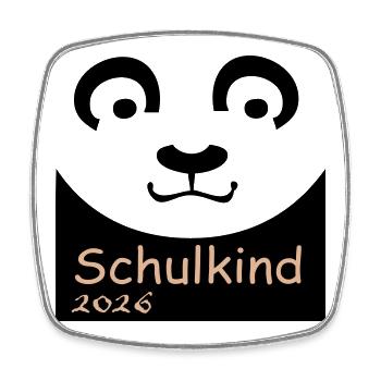 Schulkind 2026 - Viereckiger Kühlschrankmagnet - Weiß - Vorne