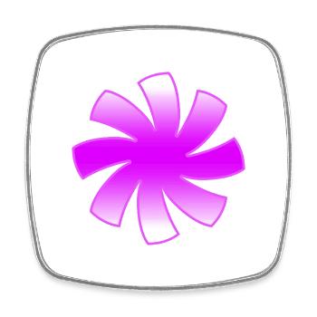 Blumen - Viereckiger Kühlschrankmagnet - Weiß - Vorne