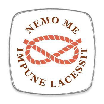 Stafford knot knot noeud nemo me impune lacessit - 058 - Square fridge magnet - white - Front