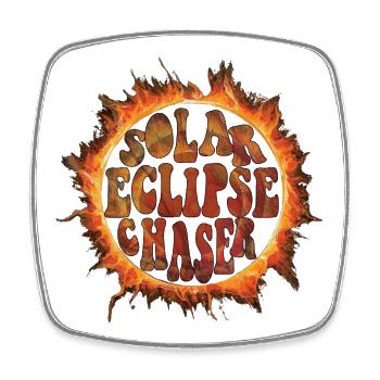 Solar eclipse chaser - Viereckiger Kühlschrankmagnet - Weiß - Vorne