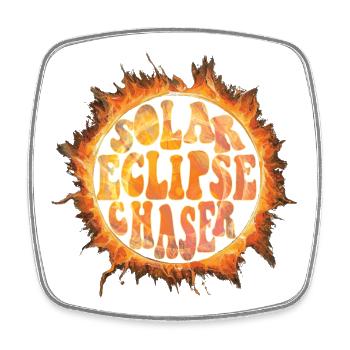 Solar eclipse chaser - Viereckiger Kühlschrankmagnet - Weiß - Vorne