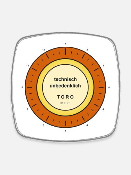 Technisch Unbedenklich Gauge - Viereckiger Kühlschrankmagnet - Weiß