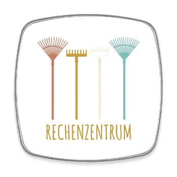 Gärtner Hobbygärtner Rechenzentrum - Viereckiger Kühlschrankmagnet - Weiß - Vorne