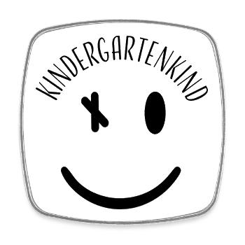 Kindergartenkind – Lustiges Kindergarten Design - Viereckiger Kühlschrankmagnet - Weiß - Vorne