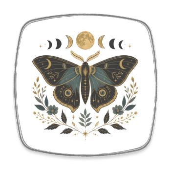 Moth & Moon Vintage – Céleste Dark Academia - Magnet carré - blanc - Devant